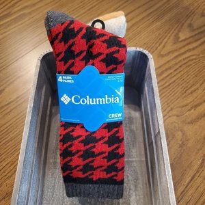 BNWT Columbia Cabin Comforts Wool Crew 4-Pack Shoe Size 6-12